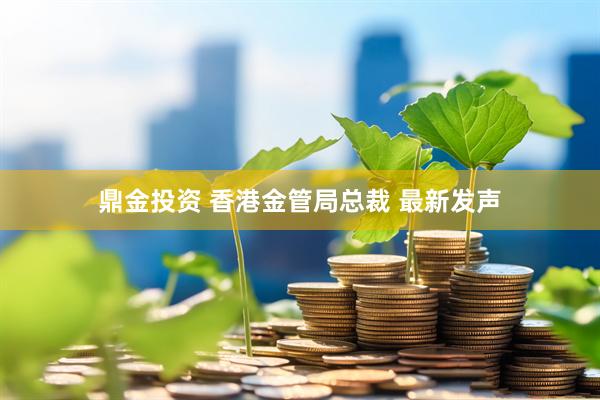 鼎金投资 香港金管局总裁 最新发声